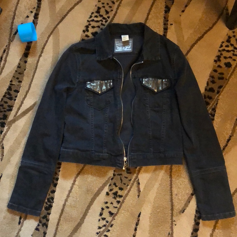 Levi Sequin Jean Jacket - image 1